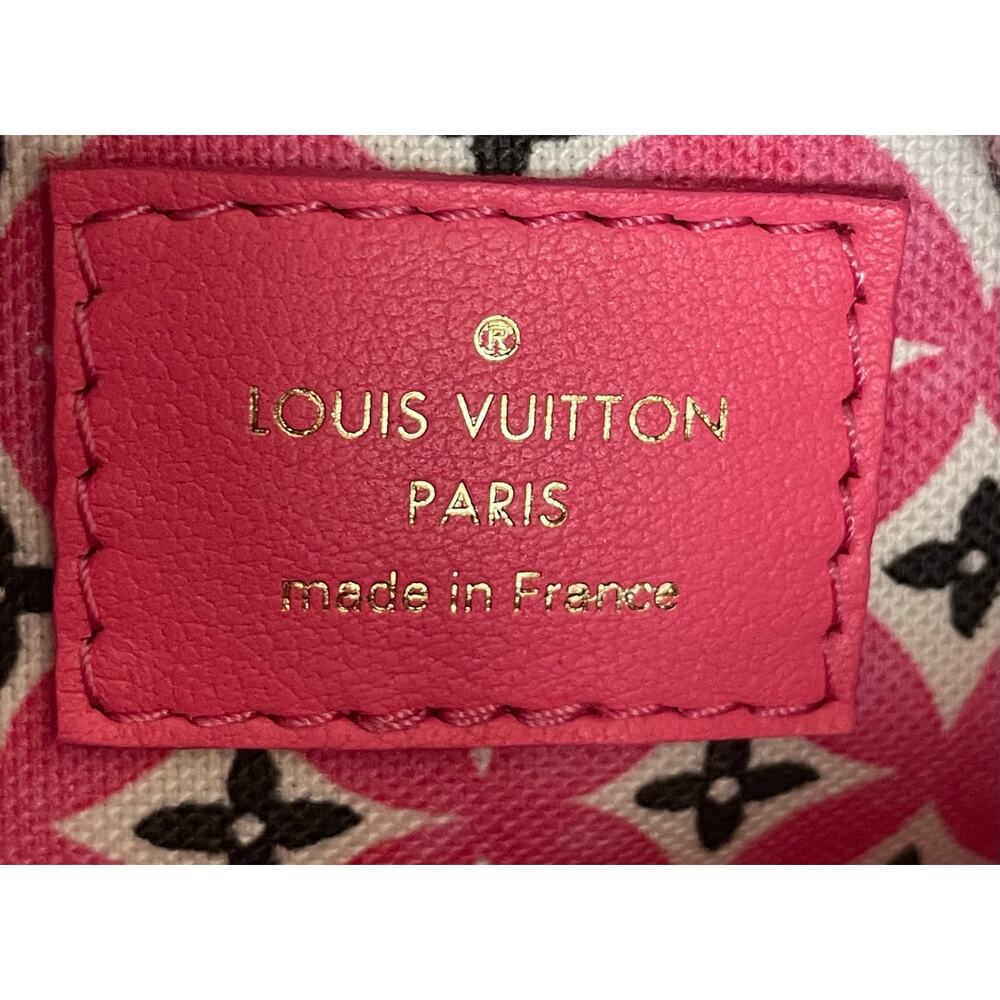 Louis Vuitton Noe Handbag Nano By The Pool Monogram Watercolor Pink White - Picture 9 of 10